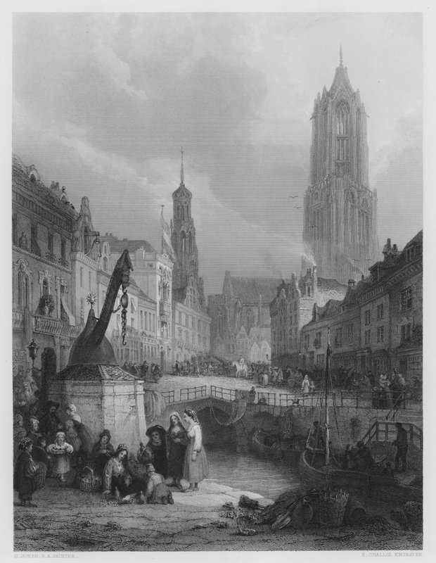 Utrecht, dal quadro nella Galleria Vernon da George (after) Jones
