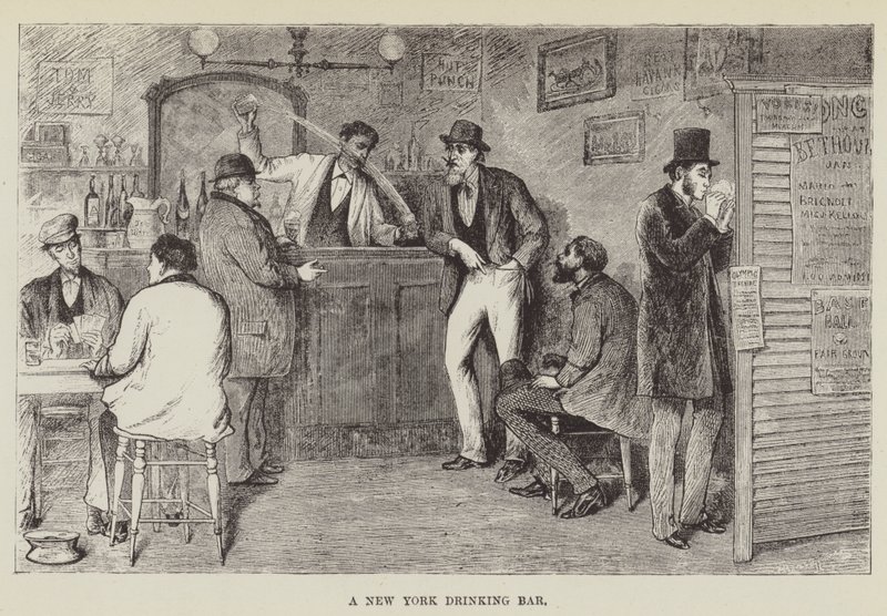 Un bar di New York da George Augustus Sala