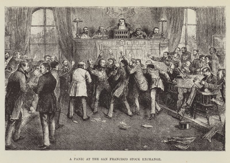 Panico alla Borsa di San Francisco da George Augustus Sala
