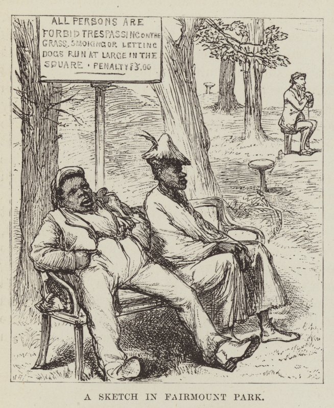 Uno schizzo nel Fairmount Park da George Augustus Sala