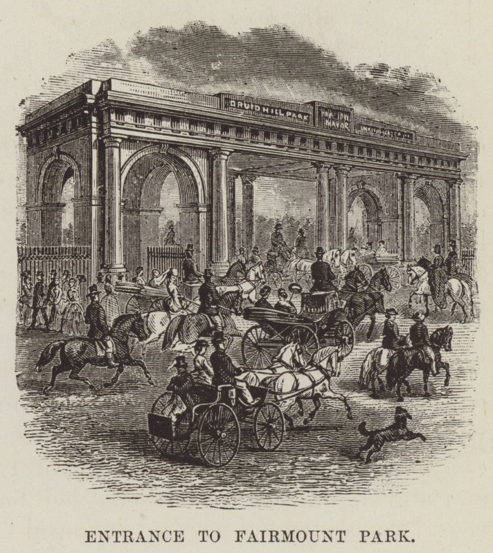 Ingresso al Fairmount Park da George Augustus Sala