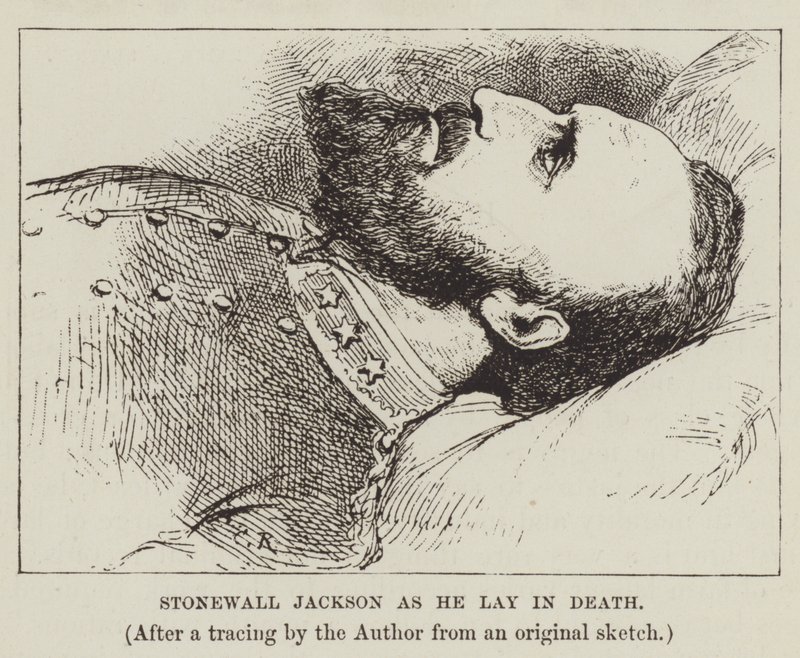 Stonewall Jackson come giaceva nella morte da George Augustus Sala