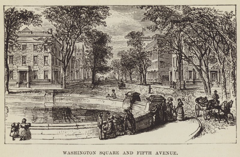Washington Square e Fifth Avenue da George Augustus Sala
