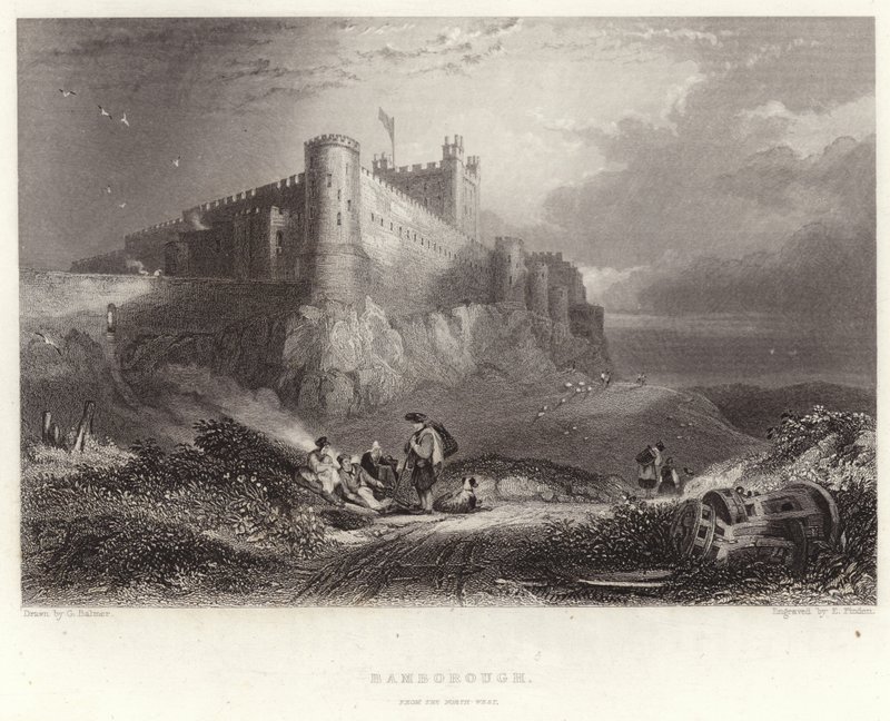 Bamborough, da Nord-Ovest da George Balmer