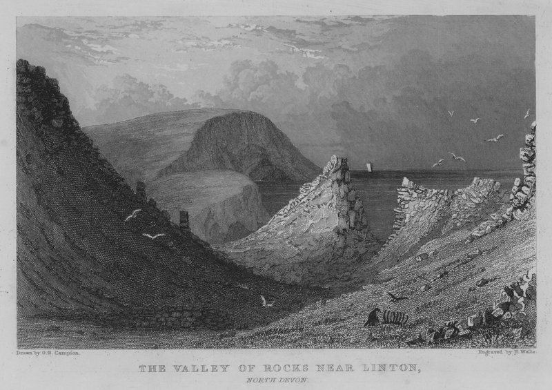 La Valle delle Rocce vicino a Linton, North Devon da George Bryant Campion