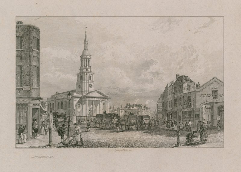 Chiesa di San Leonardo, Shoreditch da George Cooke
