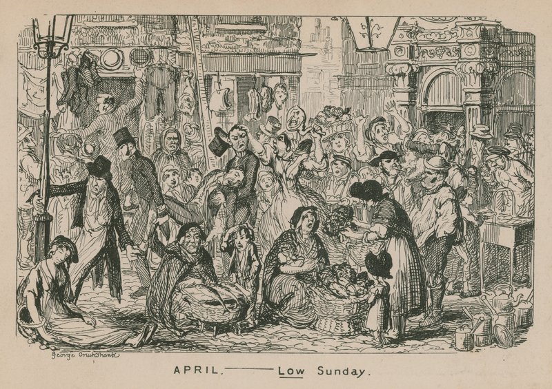 Aprile - Domenica bassa da George Cruikshank