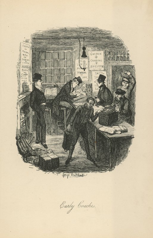 Prime carrozze da George Cruikshank