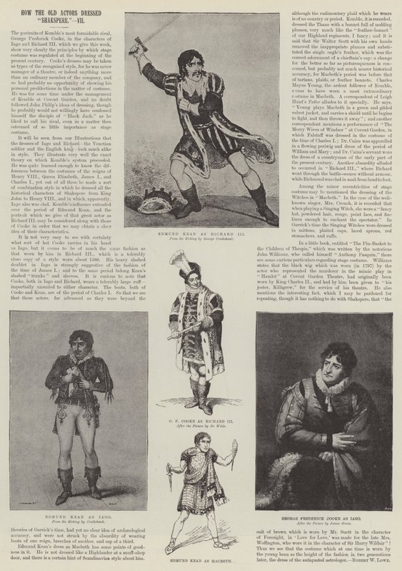Come i vecchi attori vestivano Shakespeare da George Cruikshank