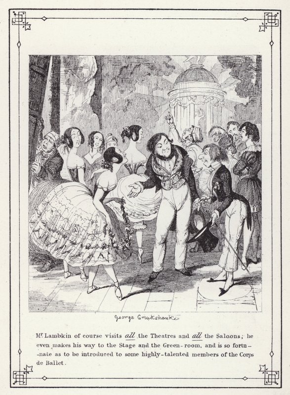 Illustrazione per Il Libro del Celibe, o Il Progresso di Mr Lambkin (Gent) (incisione) da George Cruikshank