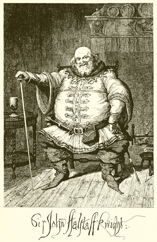 Sir John Falstaff da George Cruikshank