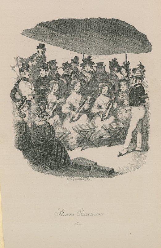 Escursione a vapore da George Cruikshank