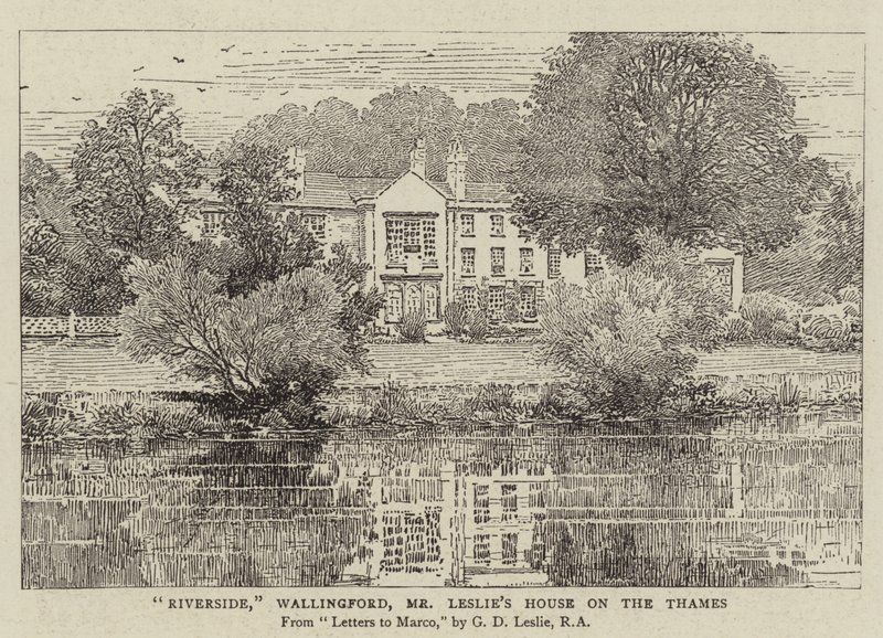 Riverside, Wallingford, Casa del Signor Leslie sul Tamigi da George Dunlop Leslie