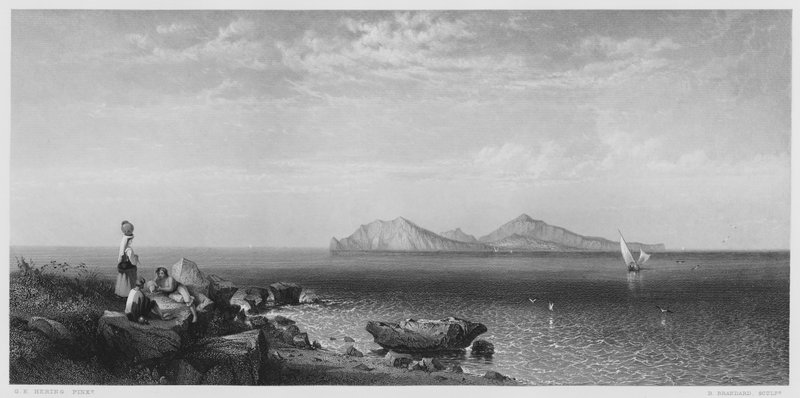 Capri, dal quadro nella Collezione Reale da George Edwards Hering