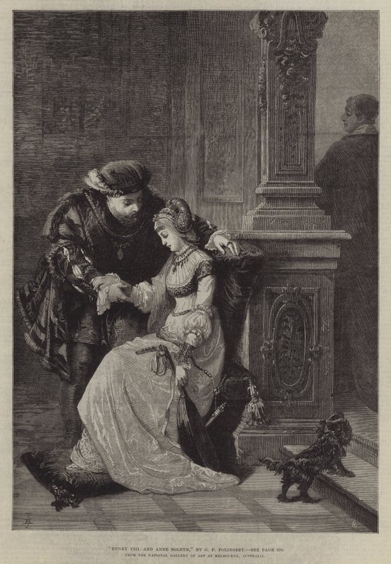 Enrico VIII e Anna Bolena da George Frederick Folingsby