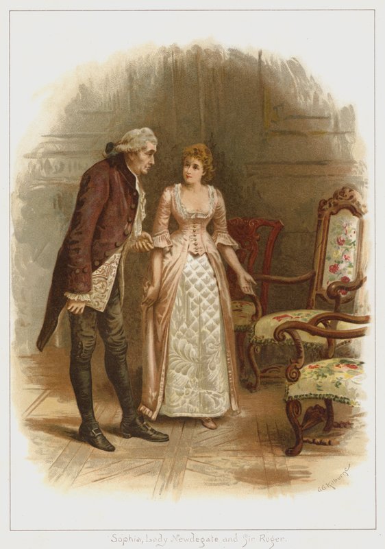 Sophia, Lady Newdegate, e Sir Roger da George Goodwin Kilburne