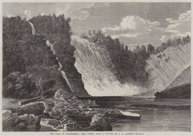 Le cascate di Montmorency, vicino a Quebec da George Henry Andrews