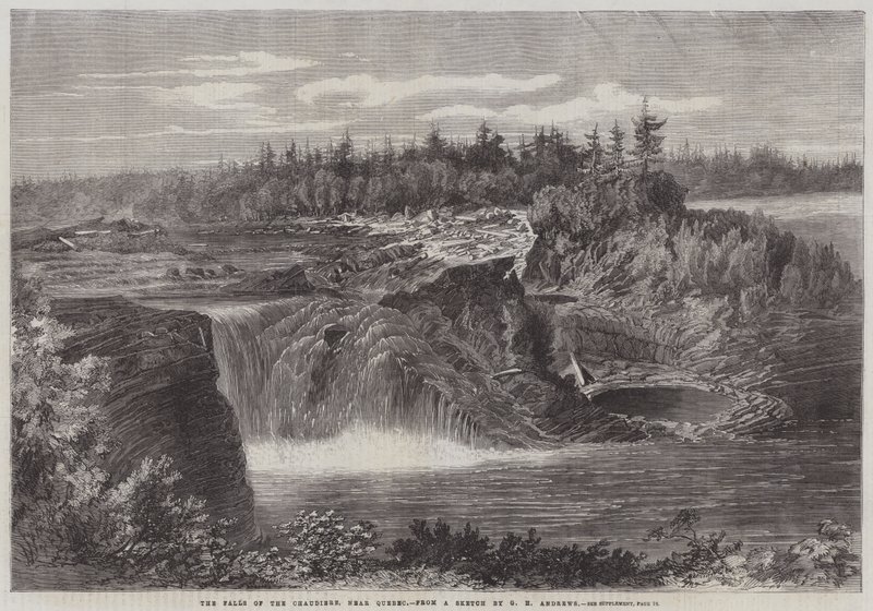 Le cascate della Chaudiere, vicino a Quebec da George Henry Andrews