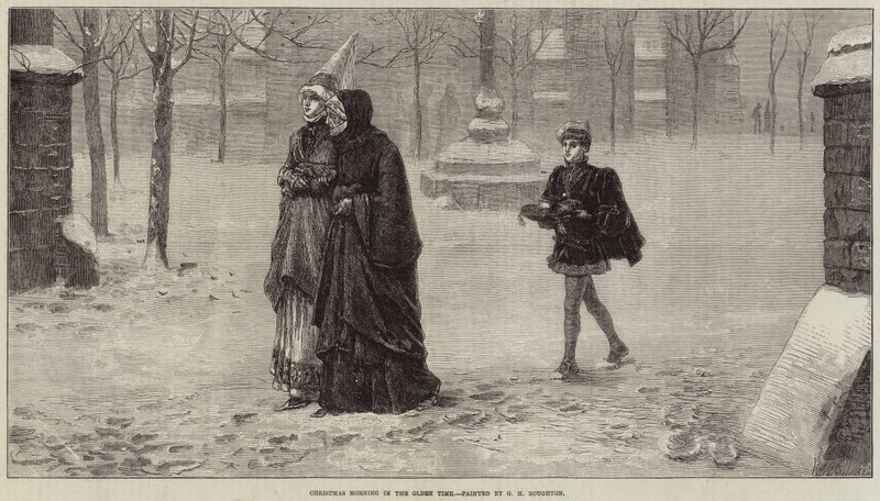 Mattina di Natale nei tempi antichi da George Henry Boughton
