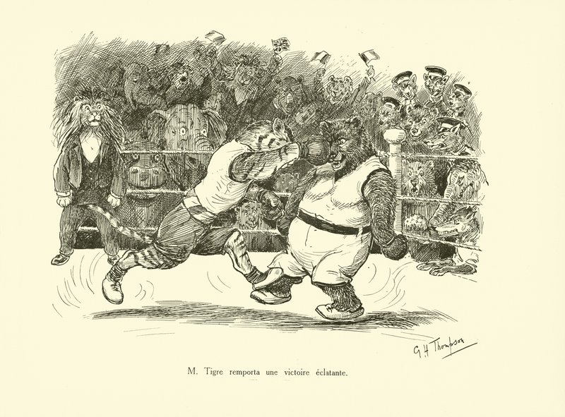 M Tigre ha ottenuto una vittoria clamorosa (litografia) da George Henry Thompson
