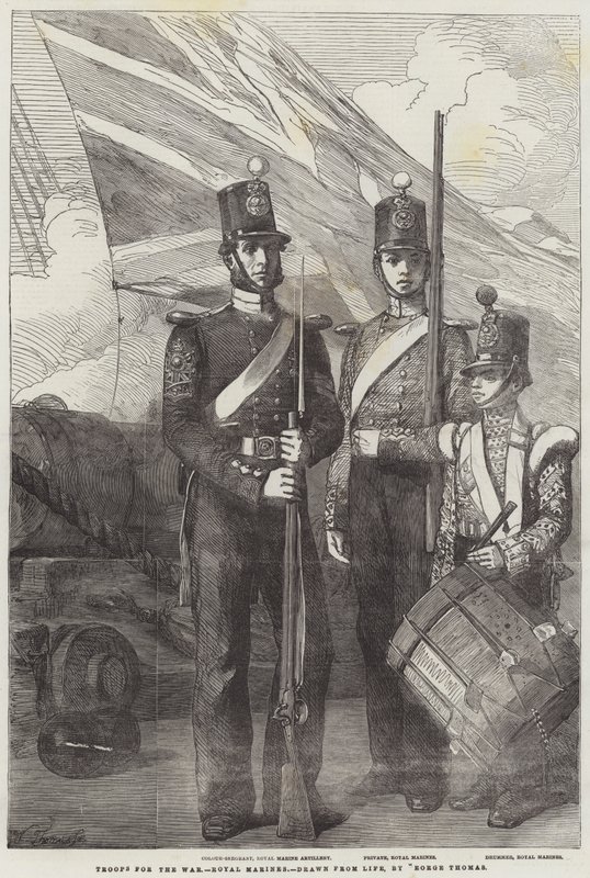 Truppe per la guerra, Royal Marines da George Housman Thomas