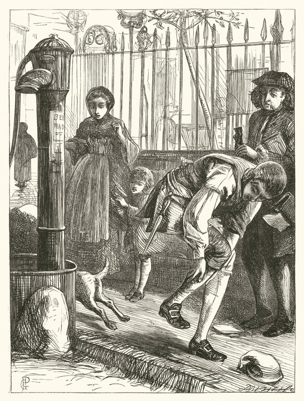 Illustrazione per Elegy, On the Death Of A Mad Dog da George John Pinwell