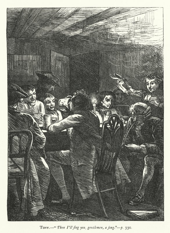 Illustrazione per Lei Si Abbassa Per Conquistare (incisione) da George John Pinwell