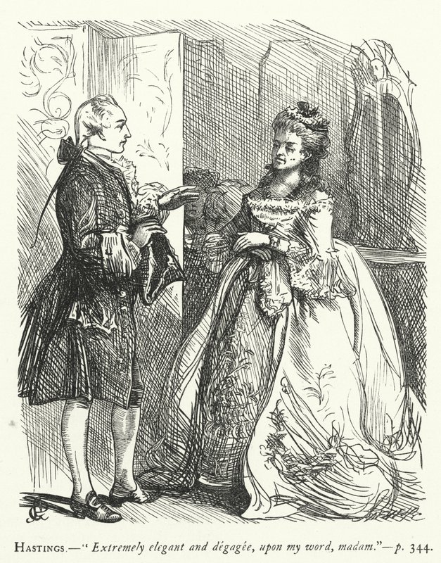Illustrazione per Lei Si Abbassa Per Conquistare (incisione) da George John Pinwell