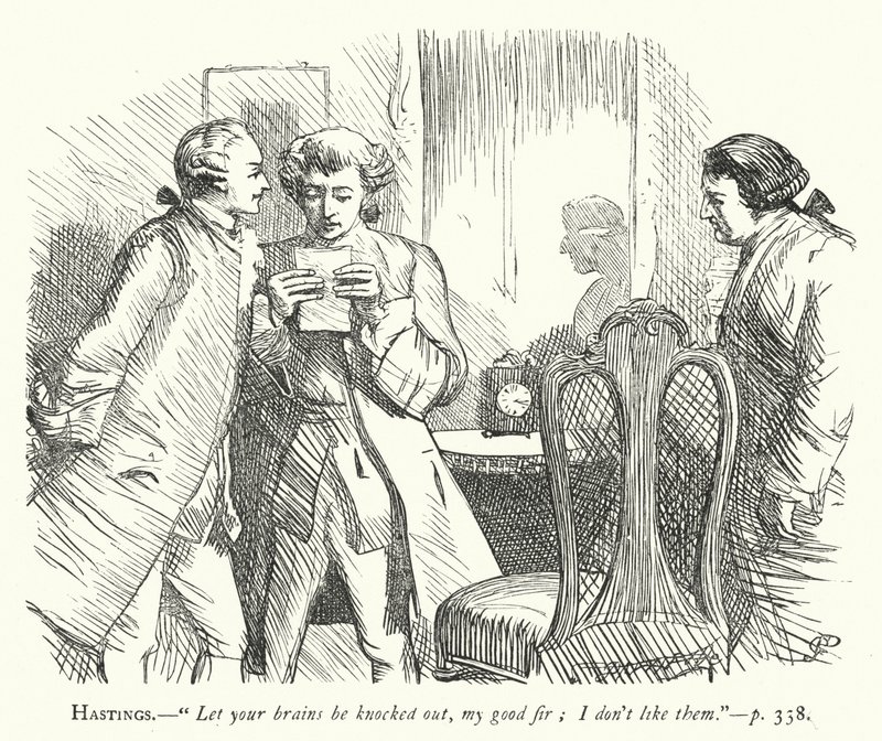 Illustrazione per Lei si abbassa per conquistare da George John Pinwell