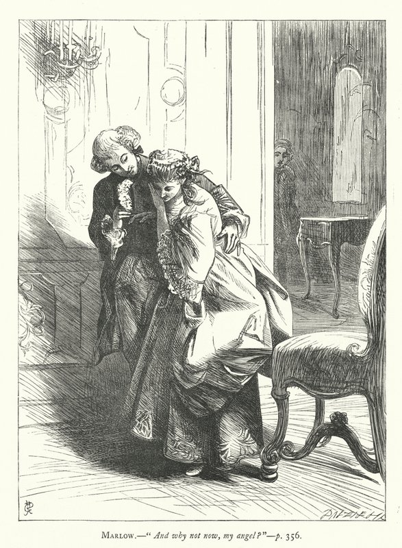 Illustrazione per Lei si abbassa per conquistare da George John Pinwell