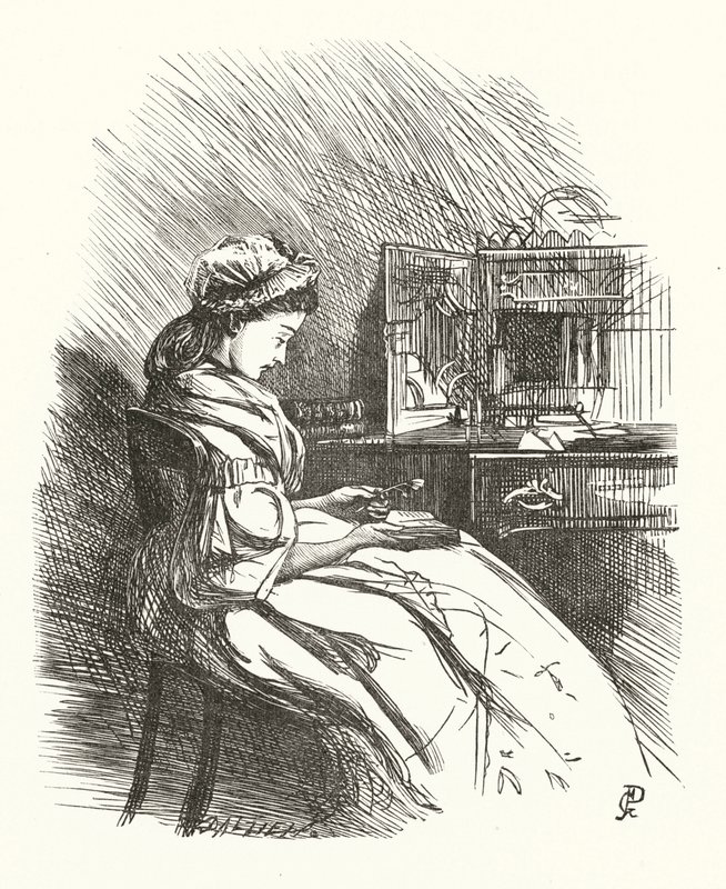 Illustrazione per Stanzas on Woman da George John Pinwell