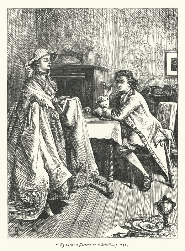 Illustrazione per La doppia trasformazione da George John Pinwell