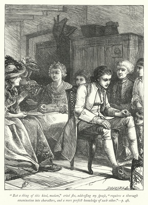 Illustrazione per Il vicario di Wakefield da George John Pinwell