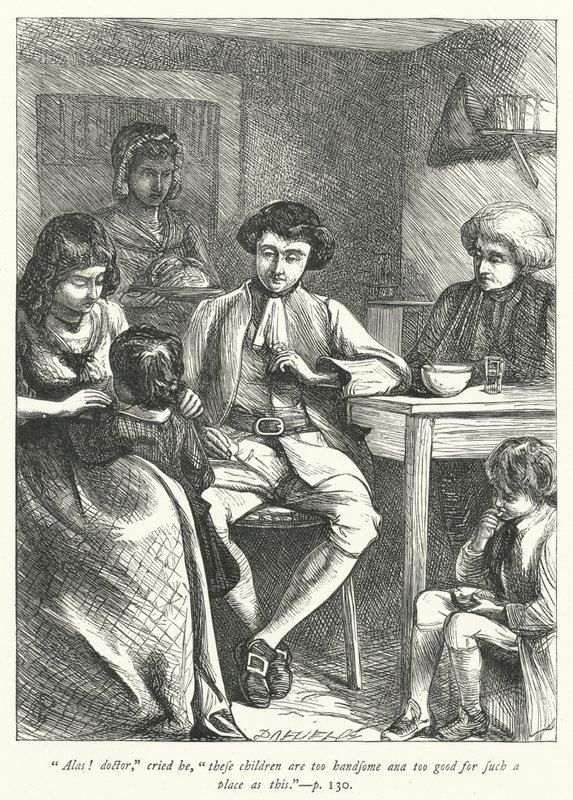 Illustrazione per Il Vicario di Wakefield (incisione) da George John Pinwell