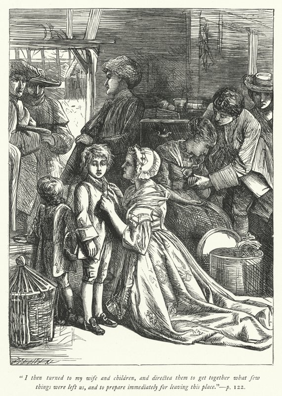 Illustrazione per Il vicario di Wakefield (incisione) da George John Pinwell