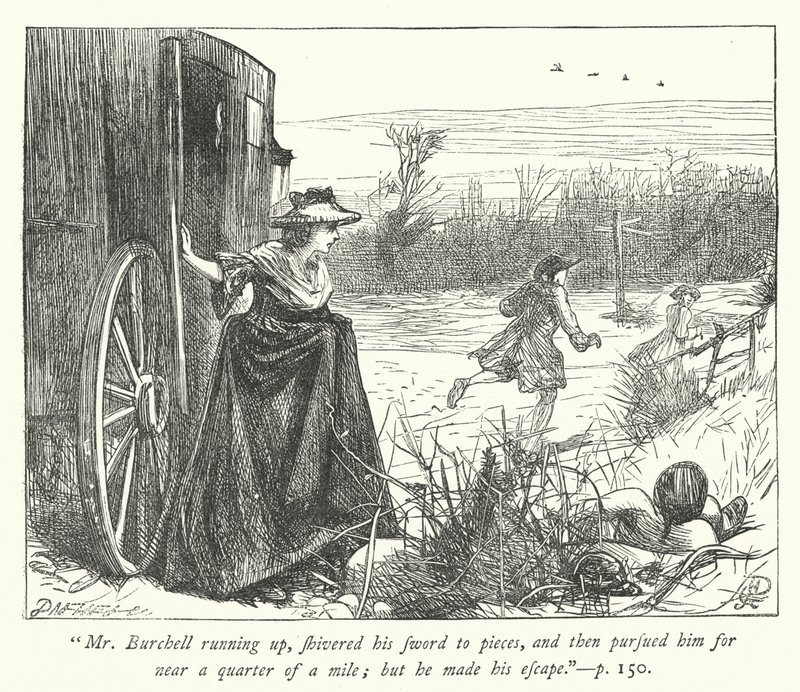 Illustrazione per Il vicario di Wakefield (incisione) da George John Pinwell