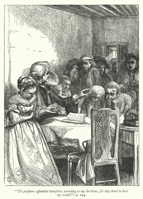 Illustrazione per Il vicario di Wakefield (incisione) da George John Pinwell
