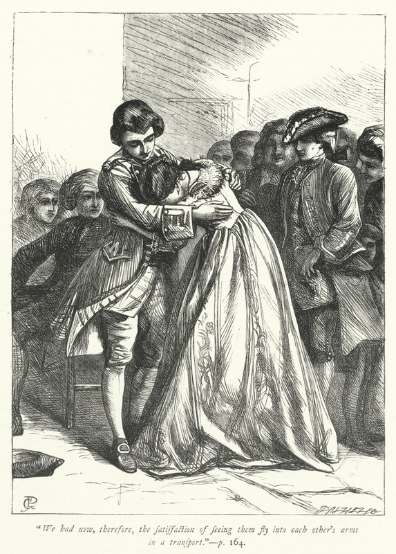 Illustrazione per Il vicario di Wakefield (incisione) da George John Pinwell