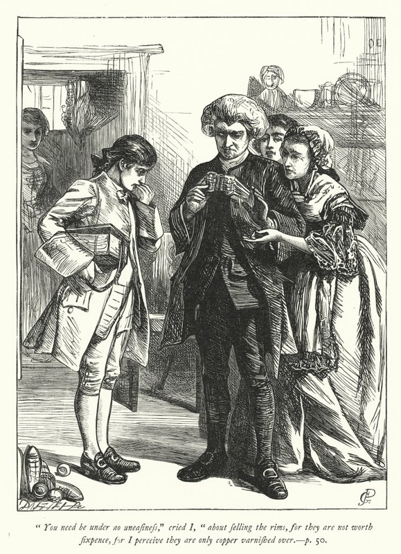 Illustrazione per Il vicario di Wakefield (incisione) da George John Pinwell