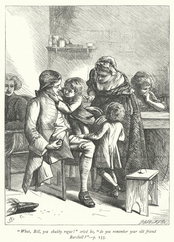 Illustrazione per Il vicario di Wakefield (incisione) da George John Pinwell