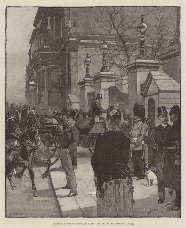 Malattia del Principe Giorgio del Galles, visitatori a Marlborough House da George L. Seymour