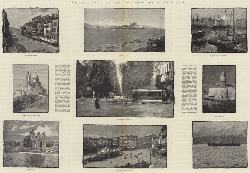 Vedute della città e del porto di Marsiglia da George L. Seymour