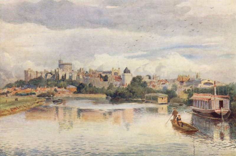 Windsor dal fiume da George Moore Henton