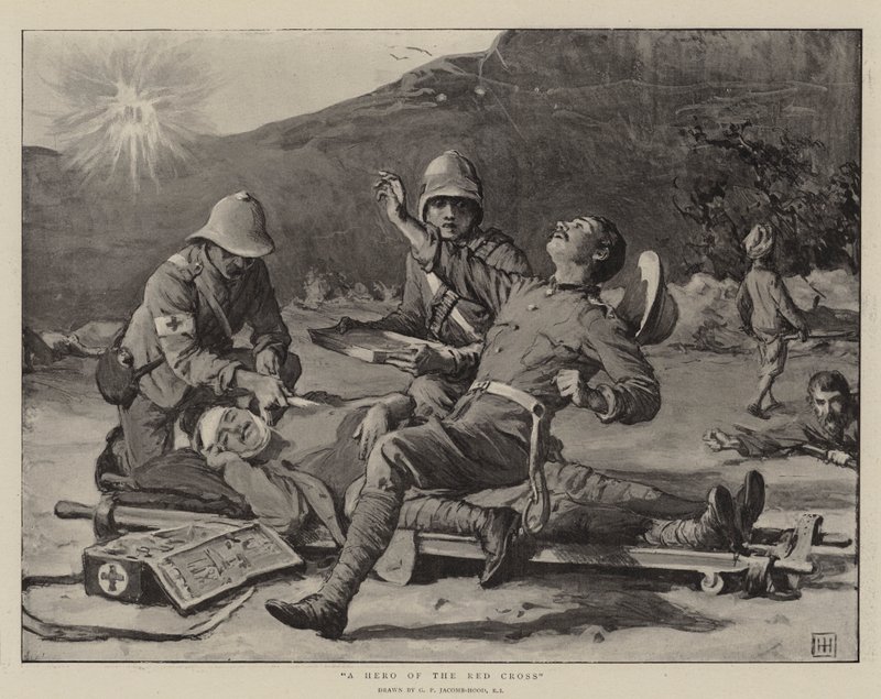 Un eroe della Croce Rossa da George Percy Jacomb Hood