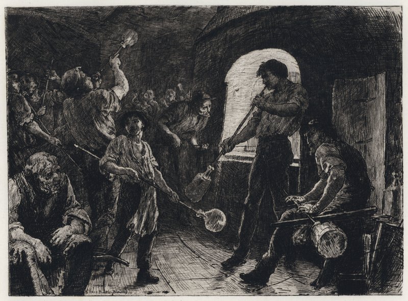 Soffiatura del vetro da George Percy Jacomb Hood