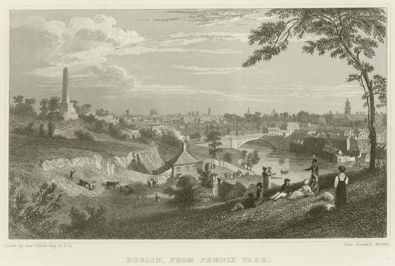 Dublino dal Phoenix Park da George Petrie