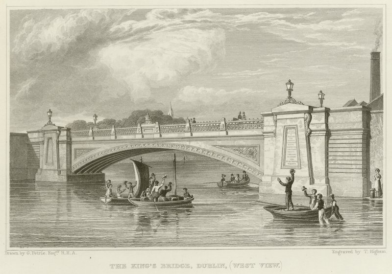 Il Ponte del Re a Dublino da George Petrie