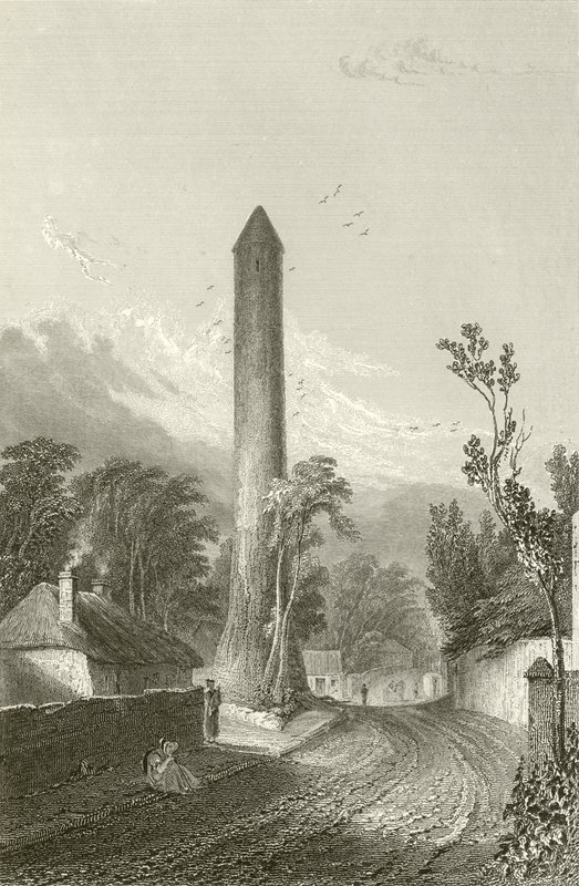 La Torre Rotonda di Clondalkin, Dublino, Irlanda da George Petrie