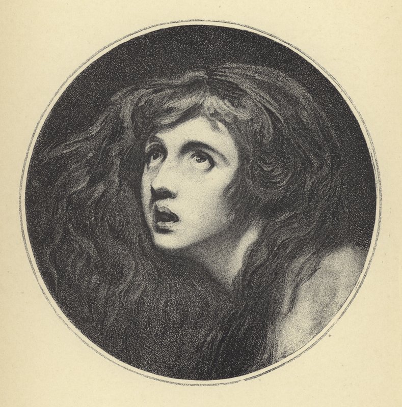 Lady Hamilton come Miranda da George Romney