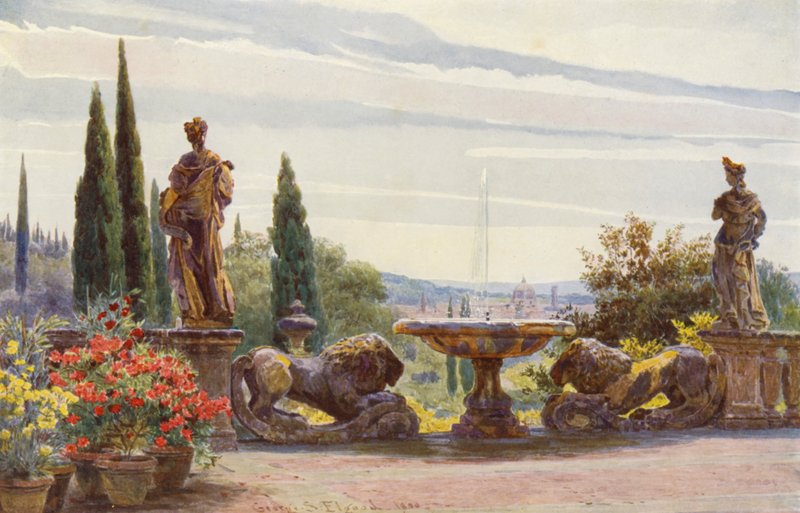 Giardini italiani: Firenze dalla Villa Palmieri da George Samuel Elgood